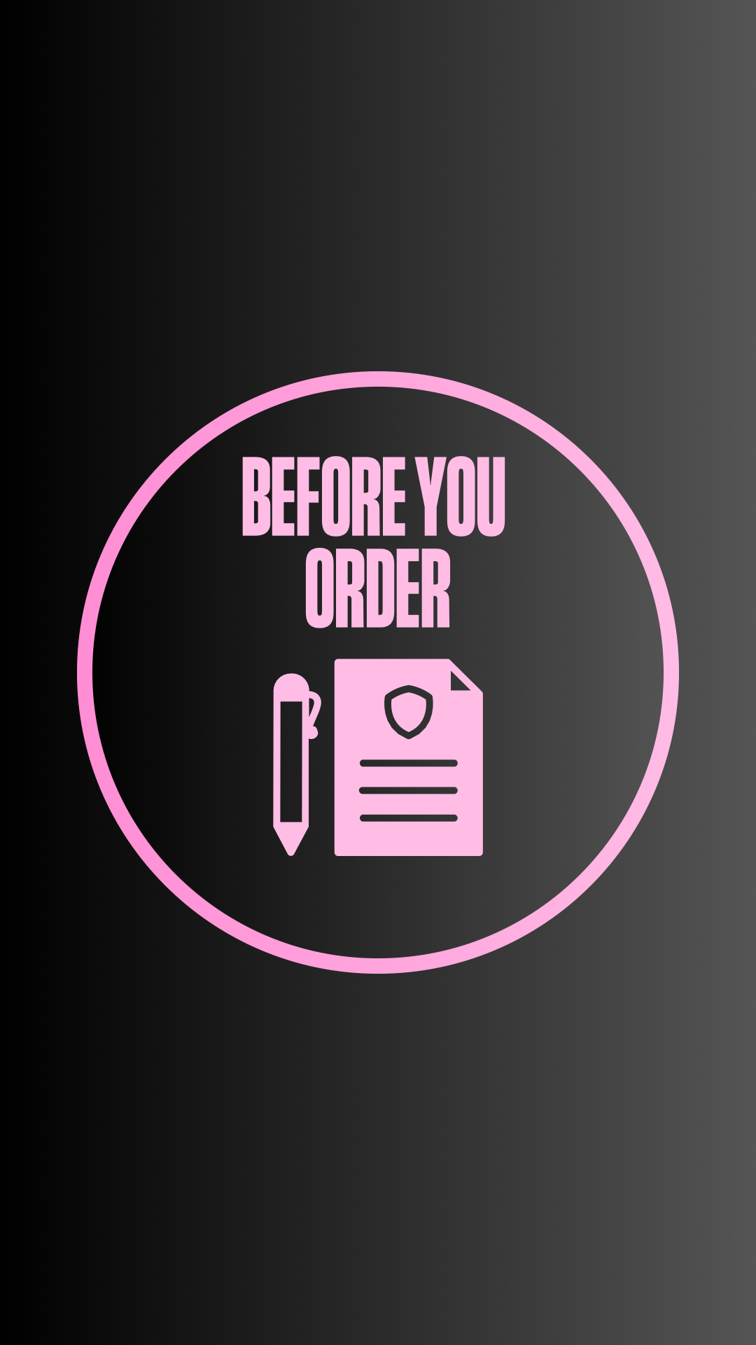 💗 BEFORE YOU ORDER 💗